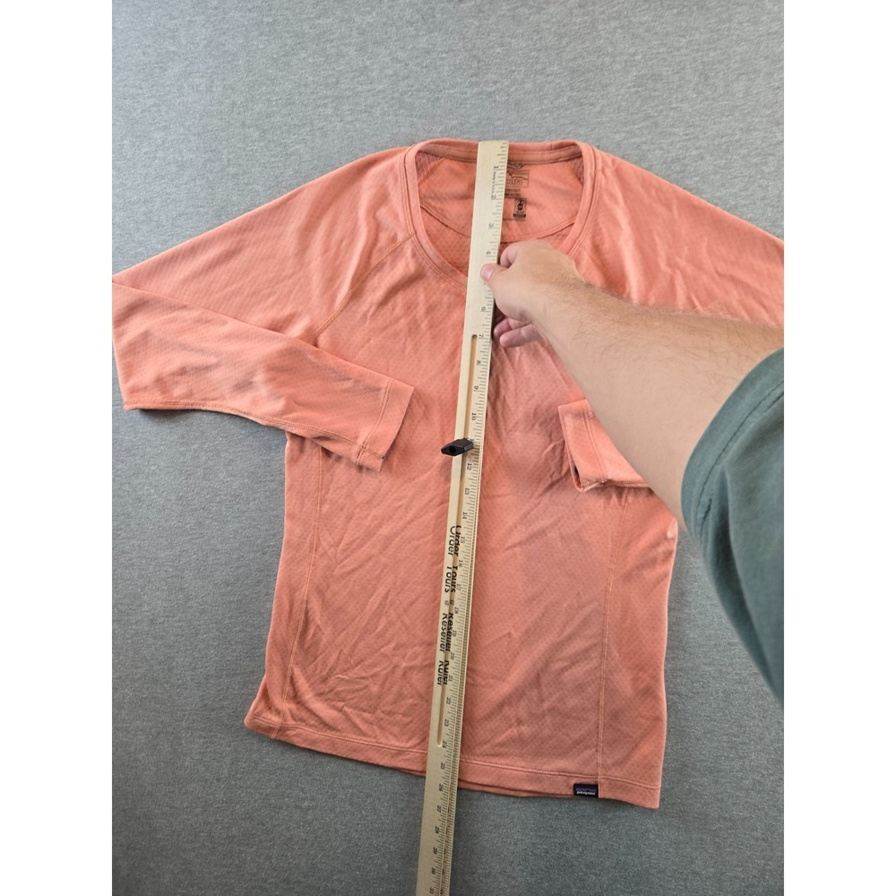 Patagonia Capilene Midweight Top Womens Medium‎ Peach Crew Base Layer Gorpcore - Picture 7 of 9